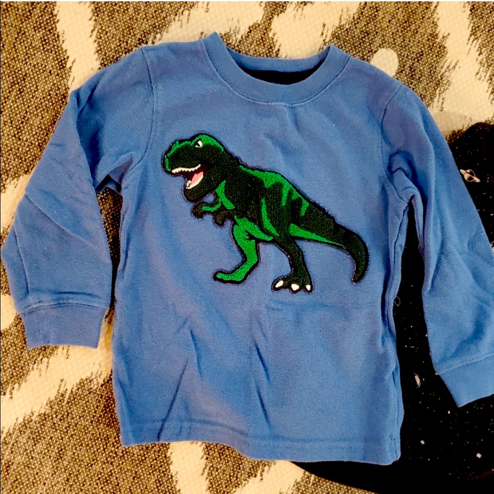 ISO carters blue dinosaur shirt long sleeve 4 5 T